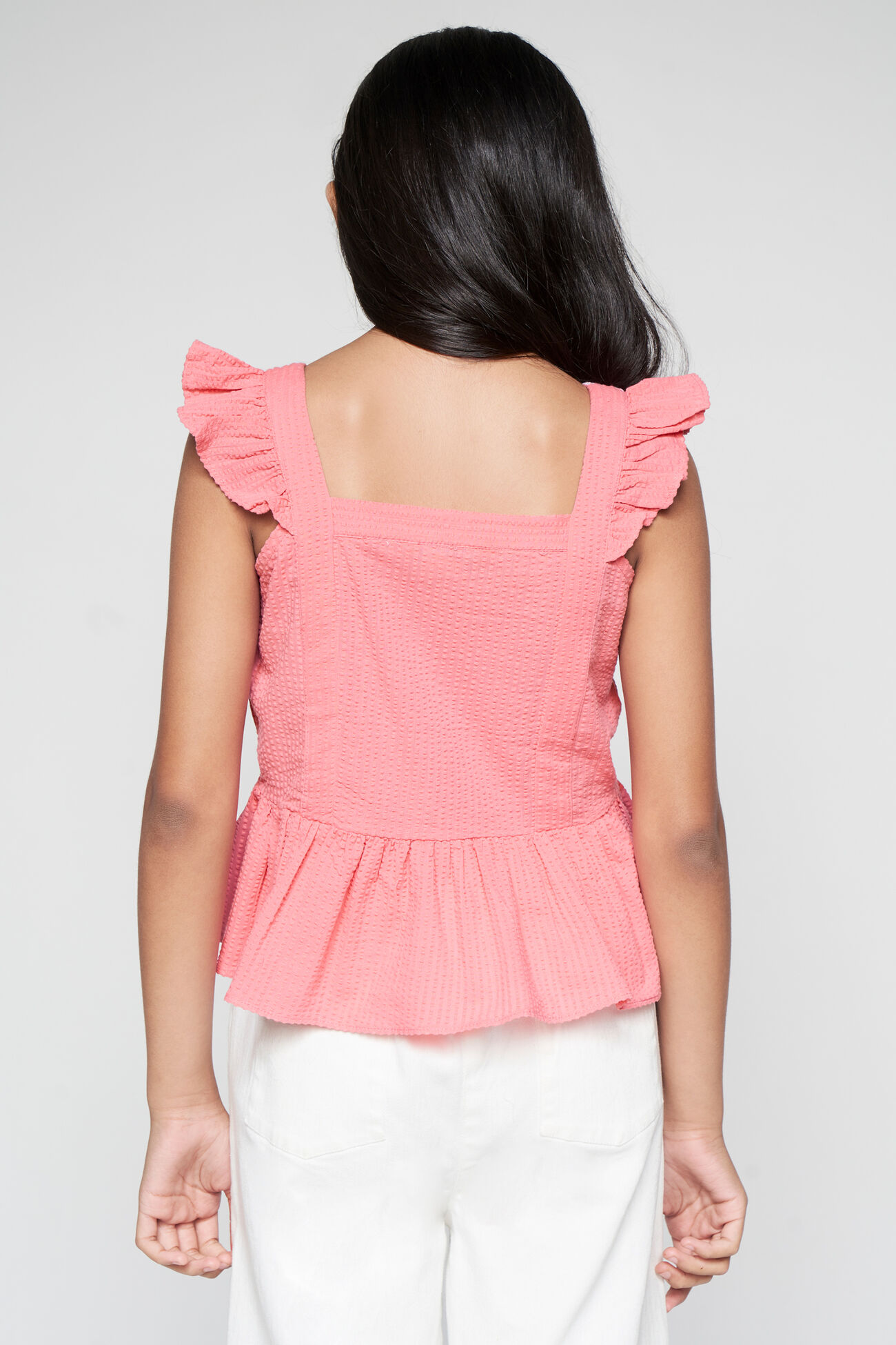 Pink Frill Top, Pink, image 6